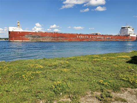Watch Great Lakes Freighters Float By When You Visit Rotary Island Park