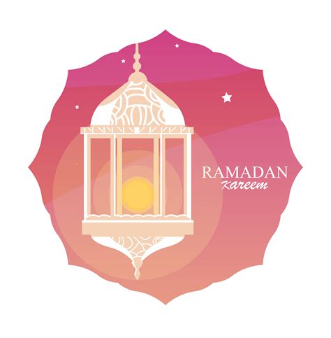 Ramadan Kareem Lamp Hanging In Frame 690298 Vector Art At Vecteezy