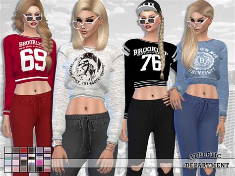 The Sims Resource Athletic Department Sweatshirt Collection