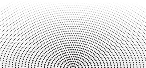 Abstract Halftone Dots Background With Circular Style Background