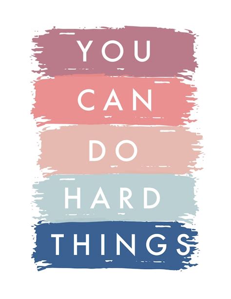 You Can Do Hard Things 85 By 11 Print Etsy