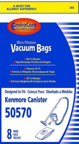 Kenmore Canister Style 50570 Vacuum Cleaner Bags 8 Pack Free Image Download