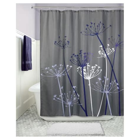 Shower Curtain Interdesign Floral Purple Bathroom Decor