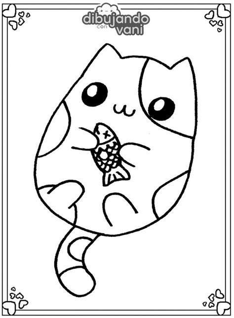 Gato Pescado Para Imprimir Dibujando Con Vani
