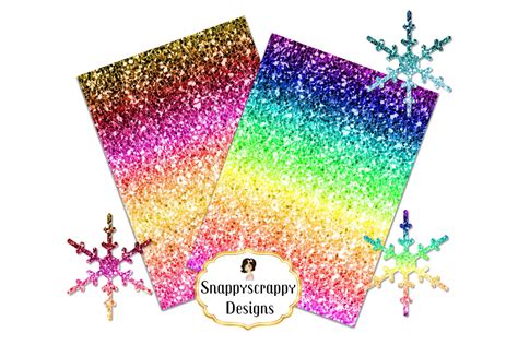 Rainbow Glitter Backgrounds 146267 Backgrounds Design Bundles