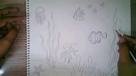 How To Draw An Underwater Scene Step By Step