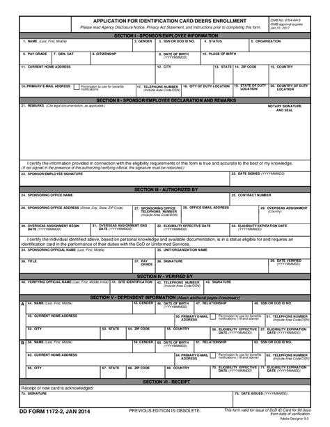 Dd 1172 2 Form Fillable Pdf Template Download Here