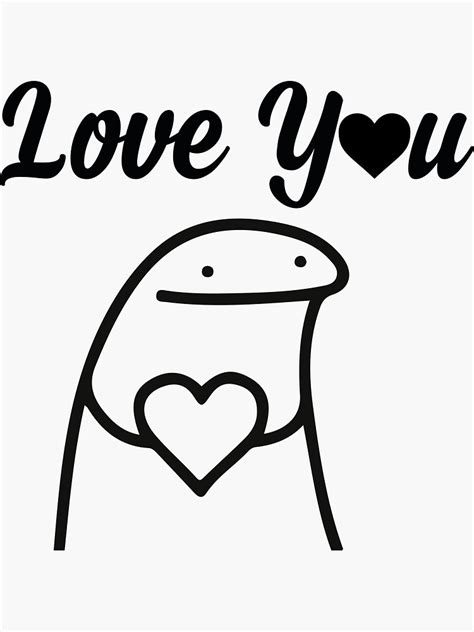 Flork Meme Love You Sticker For Sale By Craftty Redbubble