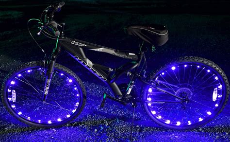 GlowCity Light Up LED Bicycle Lights (2 Pack) (Blue): Amazon.co.uk: Sports & Outdoors