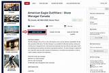 Pictures of American Eagle Outfitters Online Application