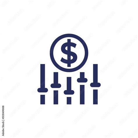 Dynamic Pricing Icon On White Stock Vector Adobe Stock