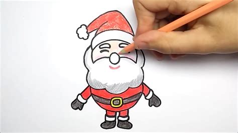 how to draw santa claus como dibujar papa noel como desenhar o papai noel