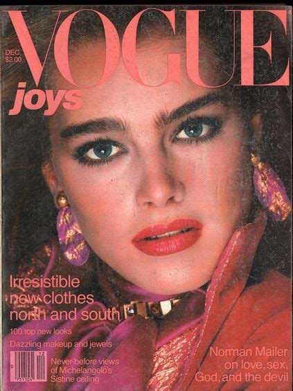 Vogue December 1980 Brooke Shields Vogue Covers Richard Avedon