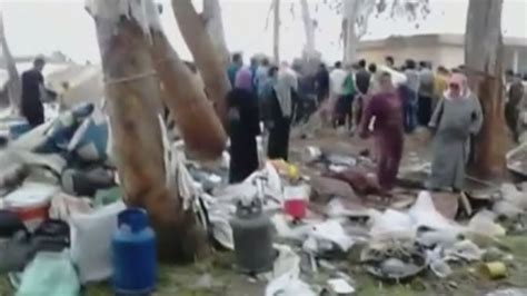 Video Footage Shows Aftermath Of Syria Refugee Camp Bombings Youtube