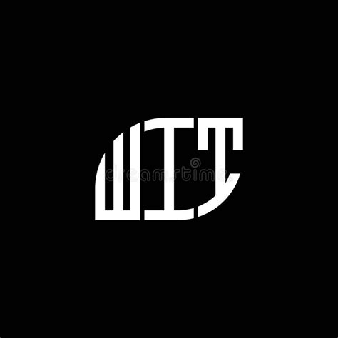 Wit Letter Logo Design On Black Background Wit Creative Initials