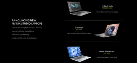 NVIDIA Announces New Studio Laptops For 6 8x Faster Video Editing