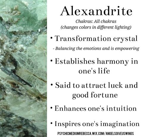 Alexandrite Crystal Meaning Crystals Crystals Healing Properties