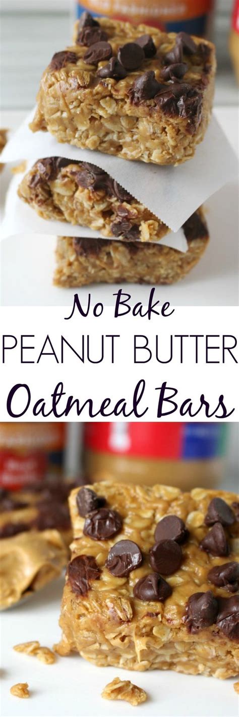 The peanut butter layer may not set up very well with natural peanut butter. No Bake Peanut Butter Oatmeal Bars Princess Pinky Girl ...