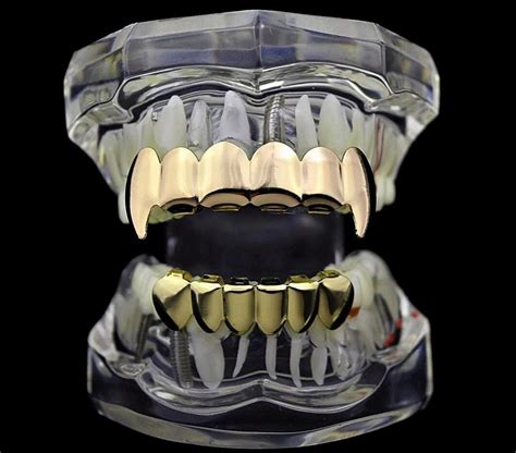 Gold Grillz Teeth Set Best Gift For Son Tsanly