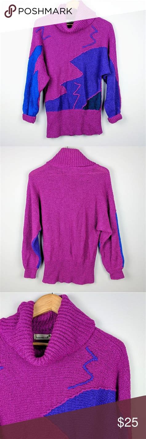 Vintage 80s Knit Sweater Knitted Sweaters Sweaters Sweaters For Women