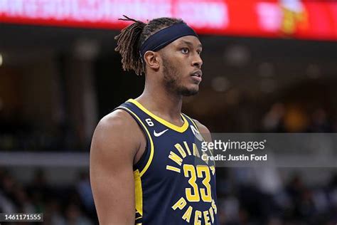 Myles Turner Of The Indiana Pacers During The Game Against The News