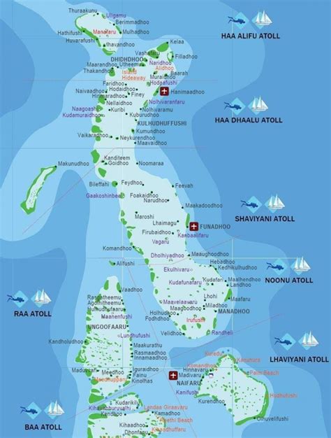 Les maldivas mapa Iles maldivas mapa Sul da Ásia Ásia