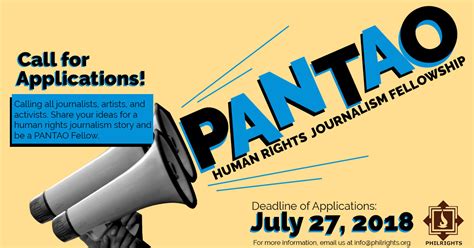 Call For Applications Pantao Human Rights Journalism Fellowship