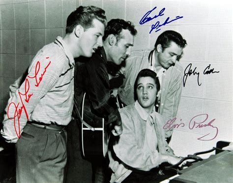Elvis Presley Johnny Cash Signed Reprint Photo 8x10 Picture