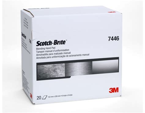 3m Scotch Brite 7446 Blending Hand Pad 65056 Silicon Carbide Medium
