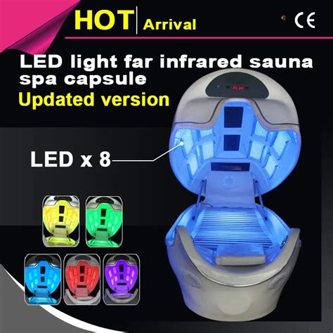 Far Infrared Sauna Spa Capsule Led Light Therapy Bed For Full Body