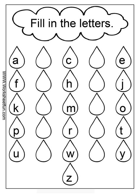 missing small letters worksheet kindergarten worksheets