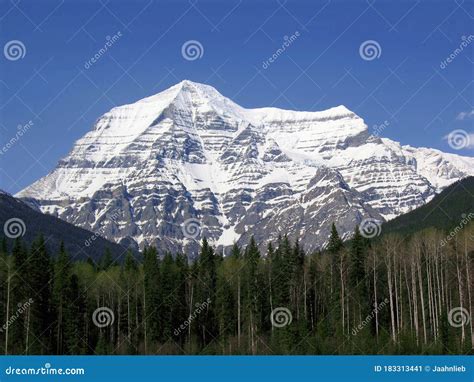 British Columbia Mount Robson On A Beautiful Spring Day Mount Robson