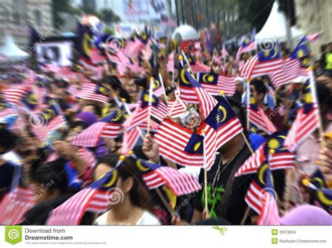 Dreamstime is the world`s largest stock photography community. People Waving Malaysian Flags Stock Images - Image: 33379934
