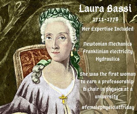 Laura Bassi Women In Physics Professorship Notable Women