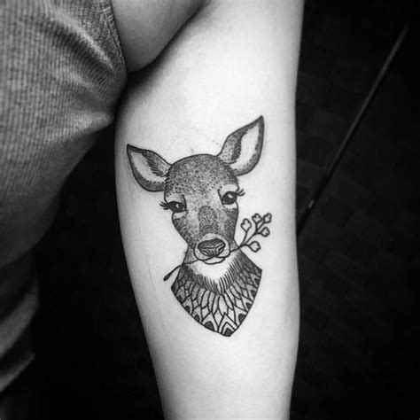 Unique chef aprons, kitchen aprons, bbq aprons, art smocks, and more. ಥ ಥ)_/¯ | Disney inspired tattoos, Tattoos, Doe tattoo