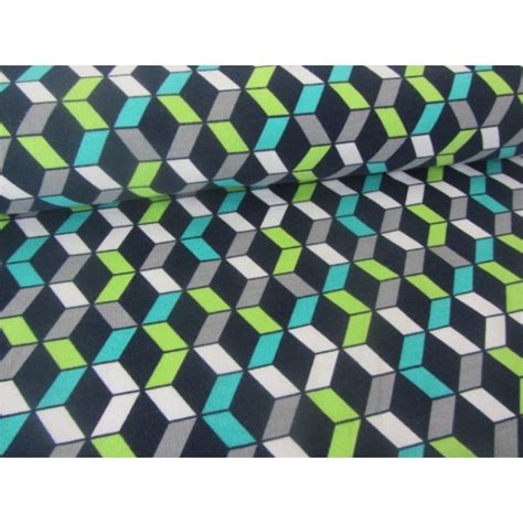Stoffe mit grafischen mustern ⭐ jetzt günstig kaufen kathi kunterbunt günstige meterware große auswahl schneller versand jetzt kaufen. Sweat - 3D Grafische Muster in lime blau - Lollipops for ...