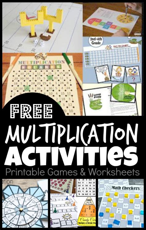 Free Printable Multiplication Games And Activities