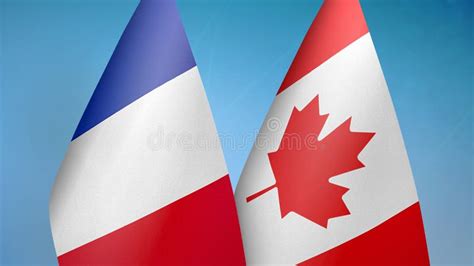 France And Canada The French And Canadian Flags Official Colors