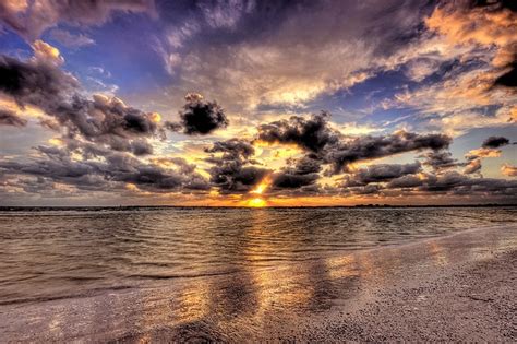 Colorful Sky At Sunset Fort Myers Beach Florida Fort Myers Beach
