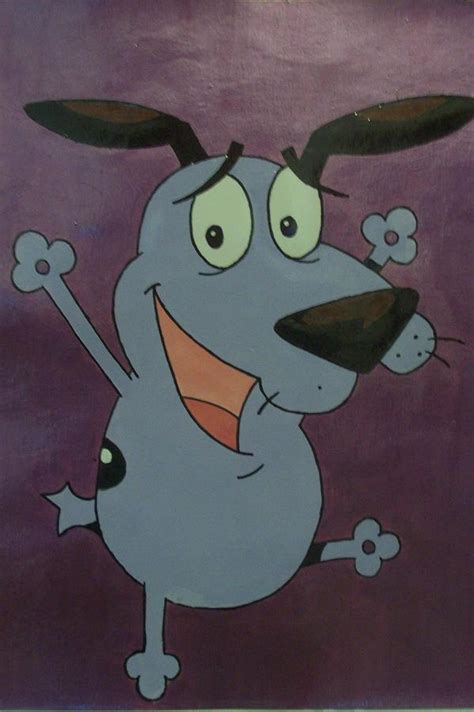 Courage The Cowardly Dog Painting By Jasmine Hall