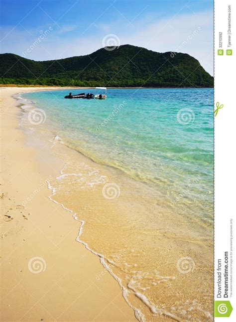 Tropical Seascape View In Pattaya Stock Photo Image Of Stone Blue
