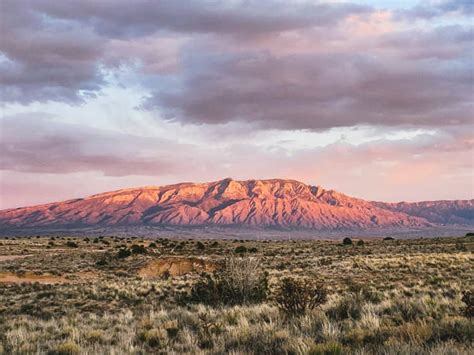 390 Sunset Across New Mexico Landscape From Sandia Peak Albuquerque