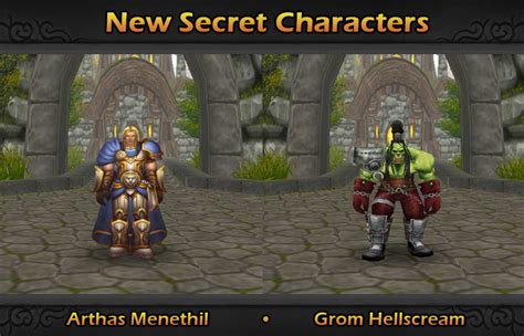 New Secret Characters Grom And Arthas Image World Of Warcraft