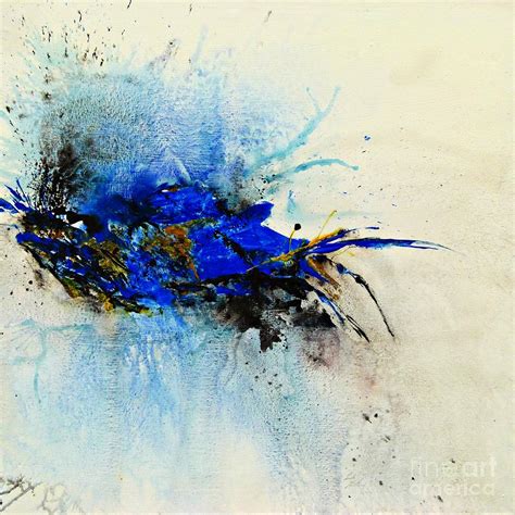 Magical Blue Abstract Art Painting By Ismeta Gruenwald