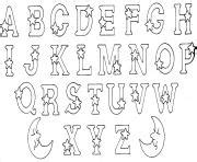 Coloriage Alphabet Imprimer Dessin Alphabet