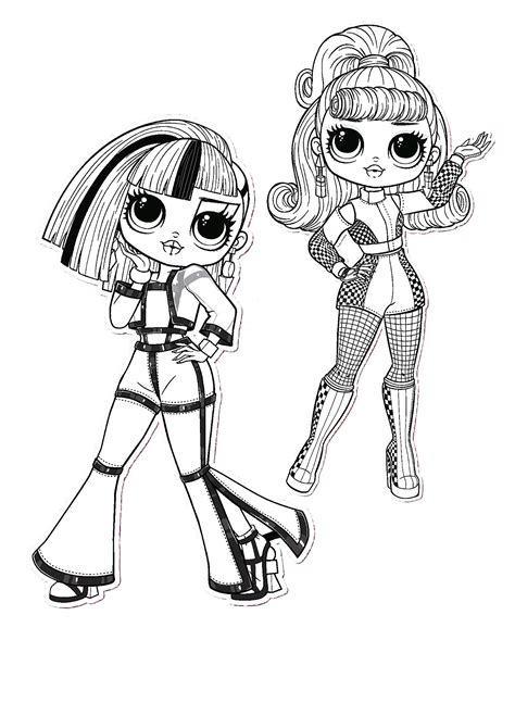 Omg Dolls Coloring Pages To Print Lol Surprise Dolls Coloring Book