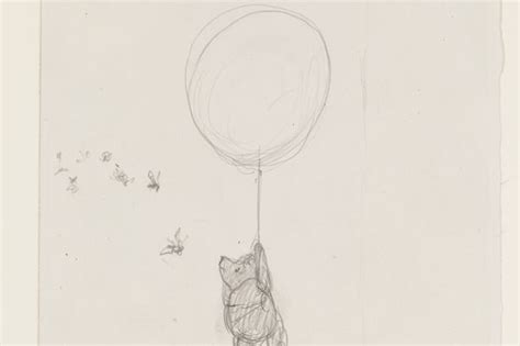 They are original sketches actually from a sketchbook. EH Shepard's original Winnie the Pooh drawings to go on ...