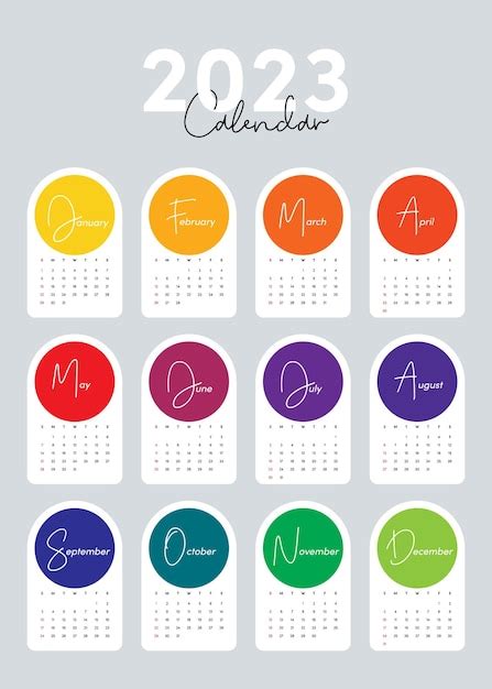 2023 Tydzień Projektowania Szablonu Kalendarza Miesięcznego Do Druku