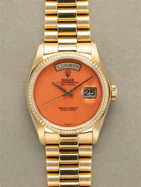 Rolex Day Date Ref 18038 Coral Dial