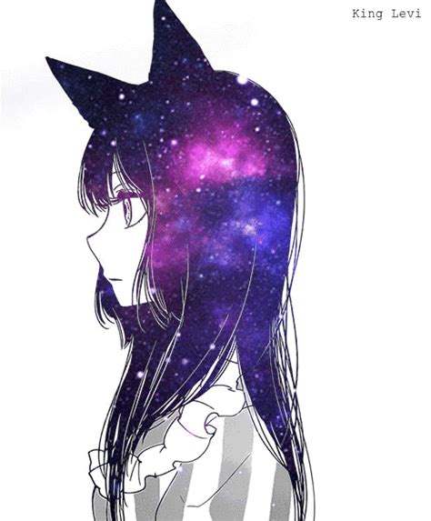 Galaxy Neko Girl  And Edit By Me On We Heart It